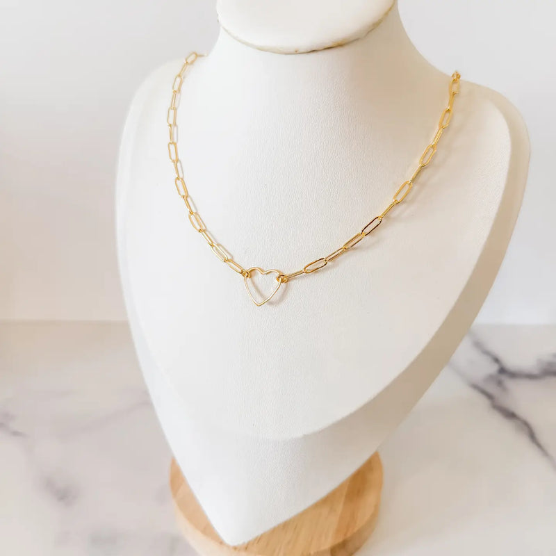 Amelia Open Heart Necklace