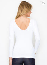 Load image into Gallery viewer, Long Sleeve Basic U/V Neck Top