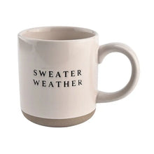 Load image into Gallery viewer, Cream Stoneware Coffee Mug, 14 oz