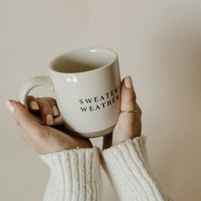 Load image into Gallery viewer, Cream Stoneware Coffee Mug, 14 oz