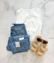 Load image into Gallery viewer, Kyleigh Eyelet Sleeveless Top