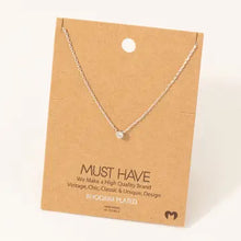 Load image into Gallery viewer, Kate Mini Cubic Zirconia Pendant Necklace