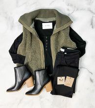 Load image into Gallery viewer, Emery Dark Olive Vest