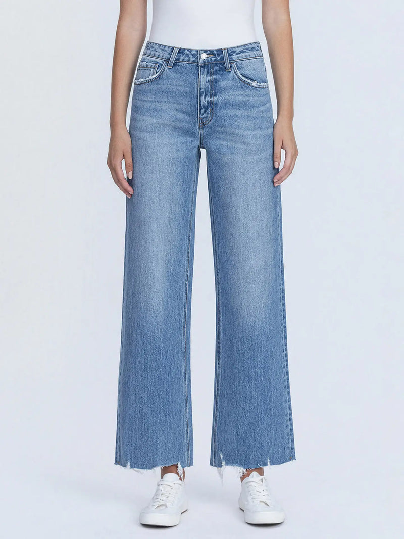Meg High Rise Wide Leg Crop Denim
