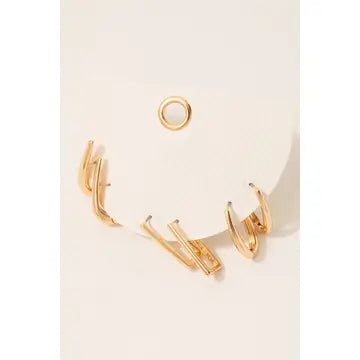 Scarlett Long Oval Hinge Hoop Earrings