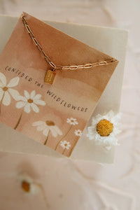 Dear Heart Do Not Worry Mini Tag Necklace