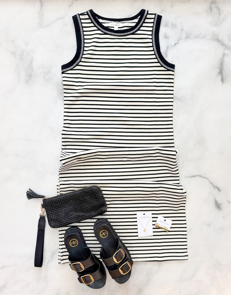 Colby Striped Midi Dress