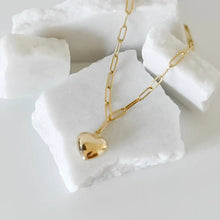 Load image into Gallery viewer, Brynleigh Large Heart Charm Necklace