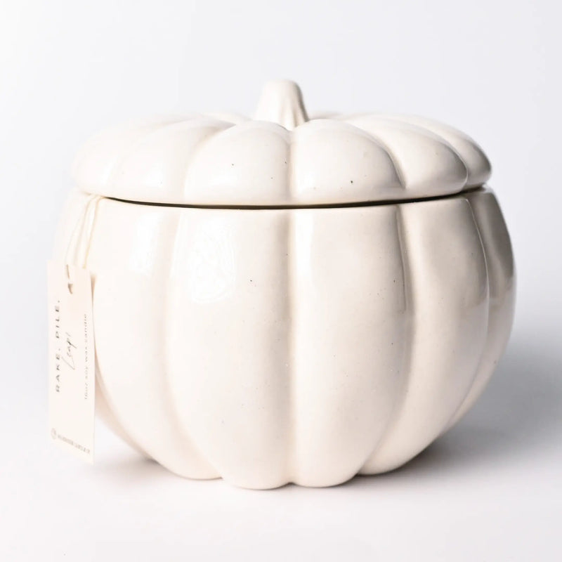 Fall Ceramic Pumpkin 16oz Candle