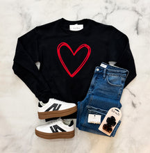 Load image into Gallery viewer, Trish Raised Heart Sweatshirt