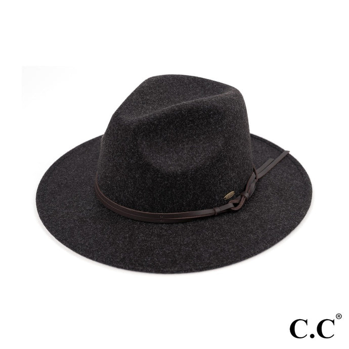 Becca Felt Hat with Leather Band