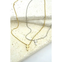 Load image into Gallery viewer, Estella Mini Cross Necklace