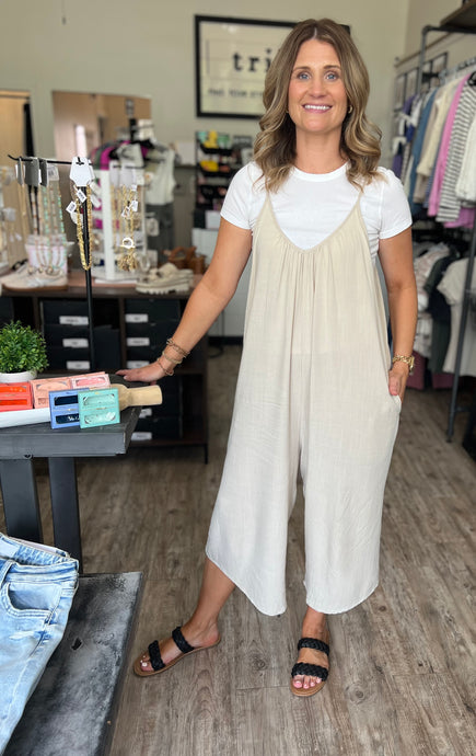 Nelly Taupe Jumpsuit