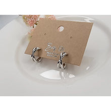 Load image into Gallery viewer, Saylor Cross Hoop Earrings