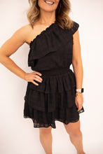 Load image into Gallery viewer, Lylah Black One Shoulder Dress