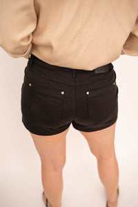 Ahna Black Shorts