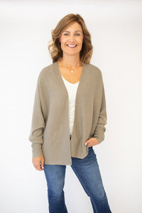 Lyla Ribbed Dolman Sleeve Cardi