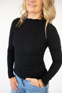 Aleena High Neck Long Sleeve Top
