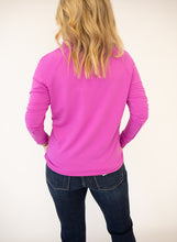 Load image into Gallery viewer, Luna Magenta Wide Turtle Neck Top