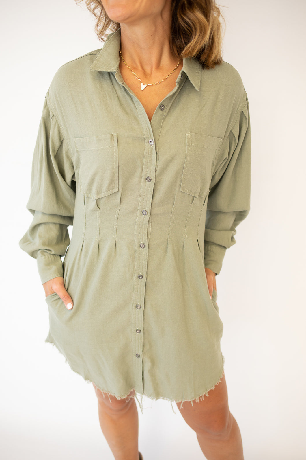 Estella Sage Green Dress