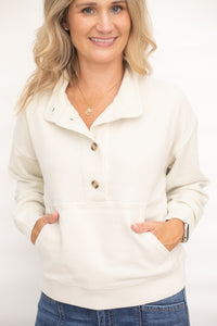 Jocelyn Cream Corduroy Pullover
