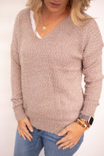 Load image into Gallery viewer, Lauren Taupe Sparkle Sweater