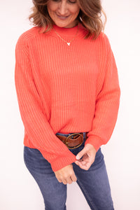 Lucy Red Sweater Top