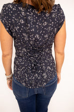 Load image into Gallery viewer, Hudson Navy Floral Top