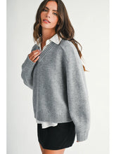 Load image into Gallery viewer, Keagan Relaxed V Neck Sweater