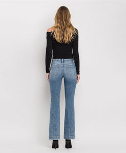 Abi Mid Rise Seamless Waistband Bootcut Denim