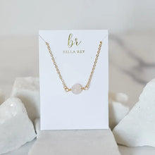 Load image into Gallery viewer, Pippa Pink Quartz Bead Chain Necklace