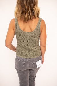 Molly Button Down Knit Tank