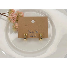 Load image into Gallery viewer, Saylor Cross Hoop Earrings