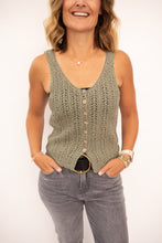 Load image into Gallery viewer, Molly Button Down Knit Tank
