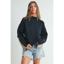 Load image into Gallery viewer, Gracie Two Toned Mock Neck Sweater