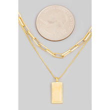 Load image into Gallery viewer, Jaime Rectangle Pendant Necklace