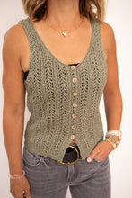 Load image into Gallery viewer, Molly Button Down Knit Tank