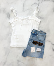 Load image into Gallery viewer, Ella Mini Ruffle Ribbed Tank