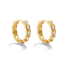 Load image into Gallery viewer, Lexi Bold Sparkle Huggies Earrings