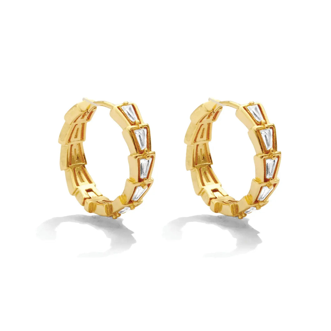 Lexi Bold Sparkle Huggies Earrings