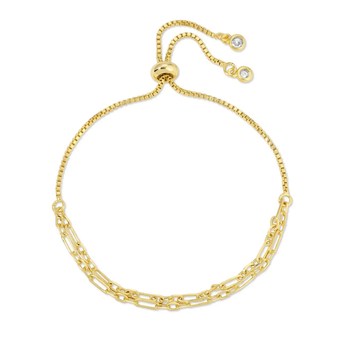 Ava Double Link Chain Pulley Bracelet
