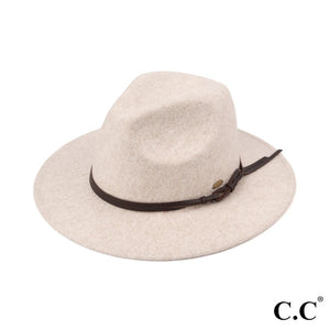 Becca Felt Hat with Leather Band
