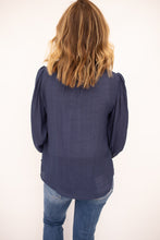 Load image into Gallery viewer, Kieran Navy Lace Top