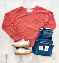 Load image into Gallery viewer, Novah Light Rust Pocket Top