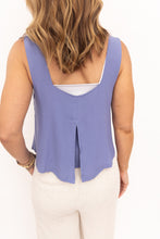Load image into Gallery viewer, Amber Blue Square Neck Top