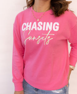 Chasing Sunsets Lightweight Sweatshirt