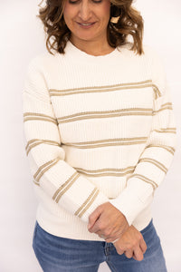 Seraphina Snow Striped Sweater