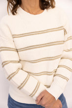 Load image into Gallery viewer, Seraphina Snow Striped Sweater