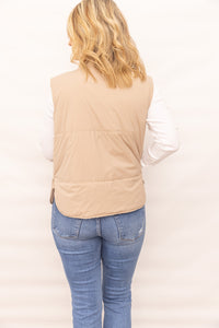 Allyson Taupe Athleisure Vest