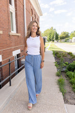 Load image into Gallery viewer, Avery Chambray Drawstring Pant